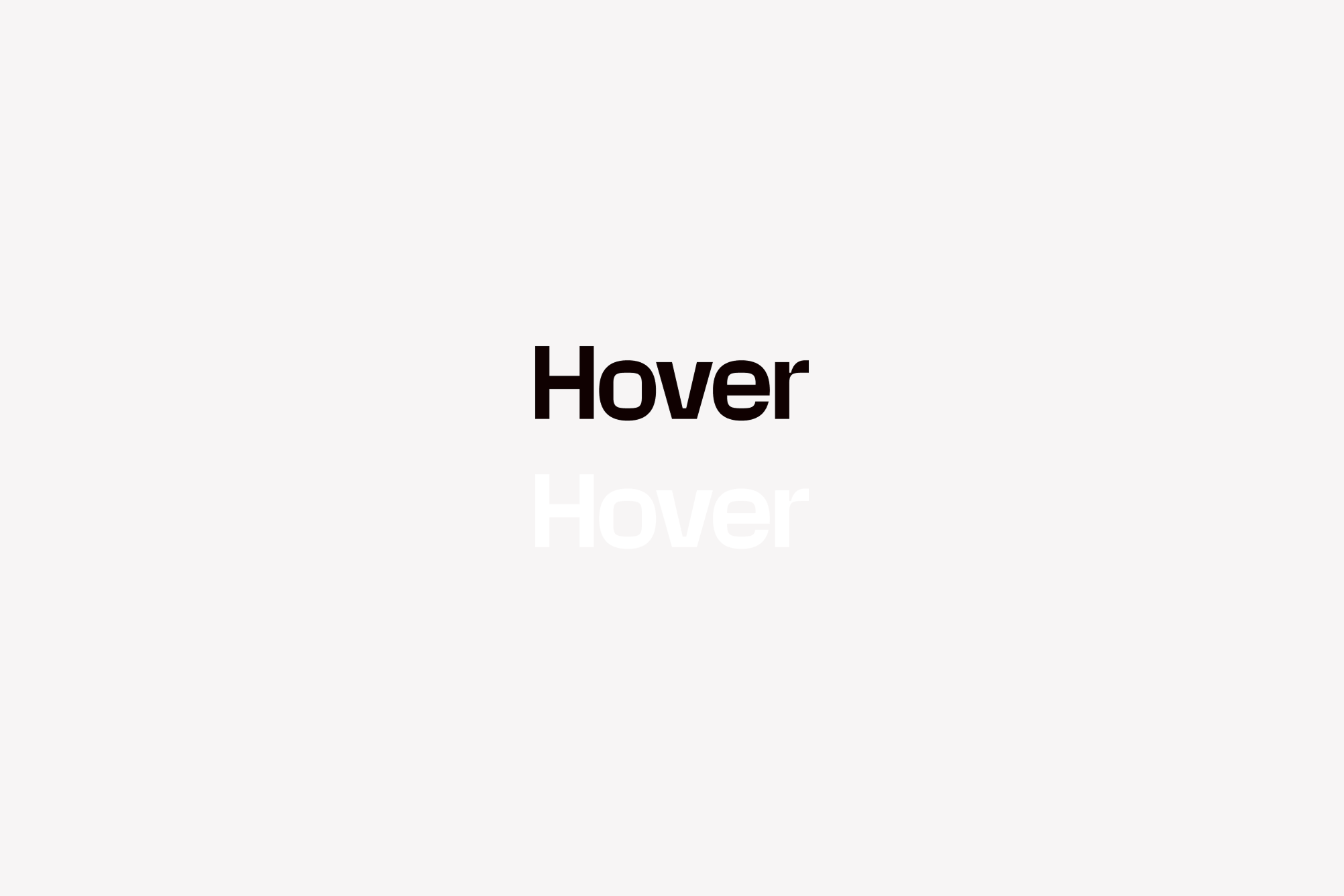 Hover logo in black and white.