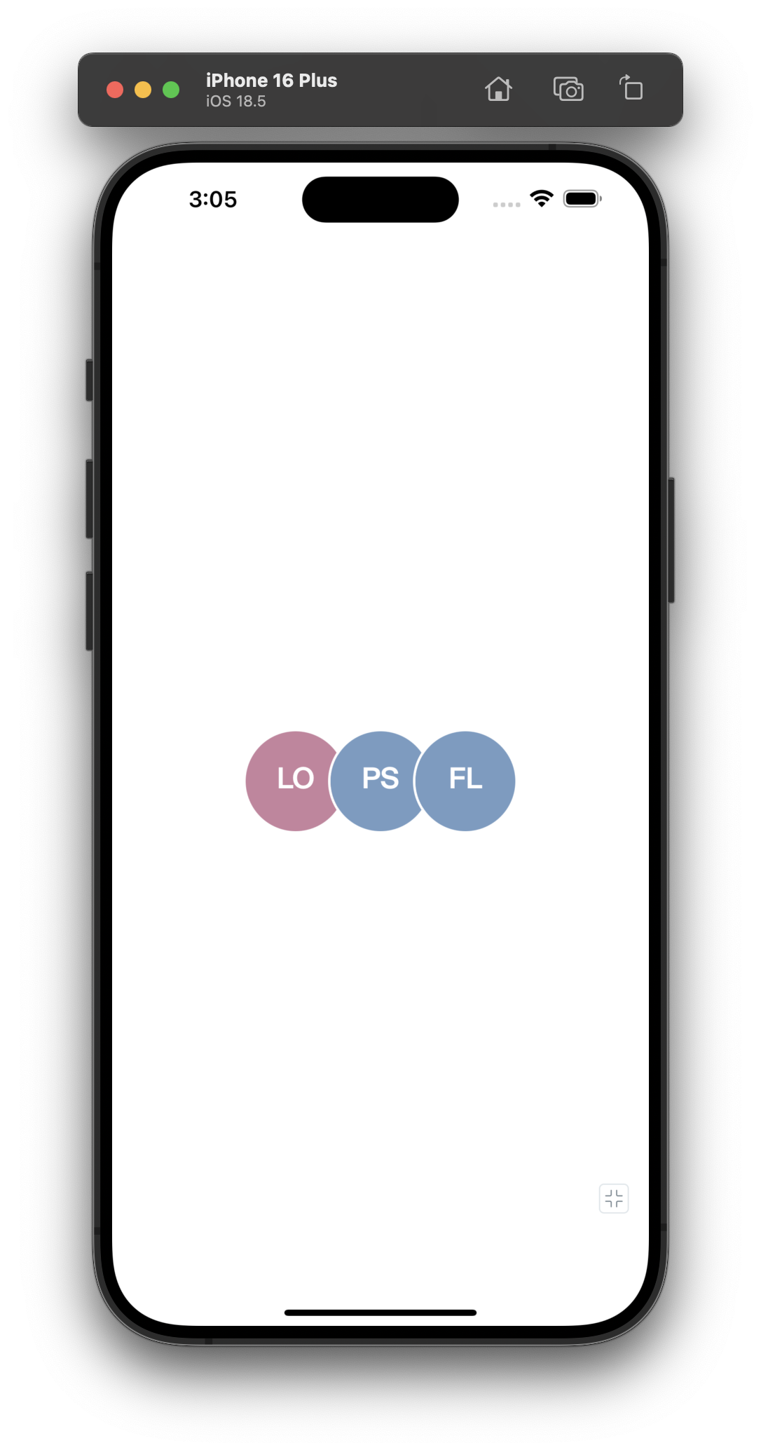 Screenshot of minimum viable AvatarGroup