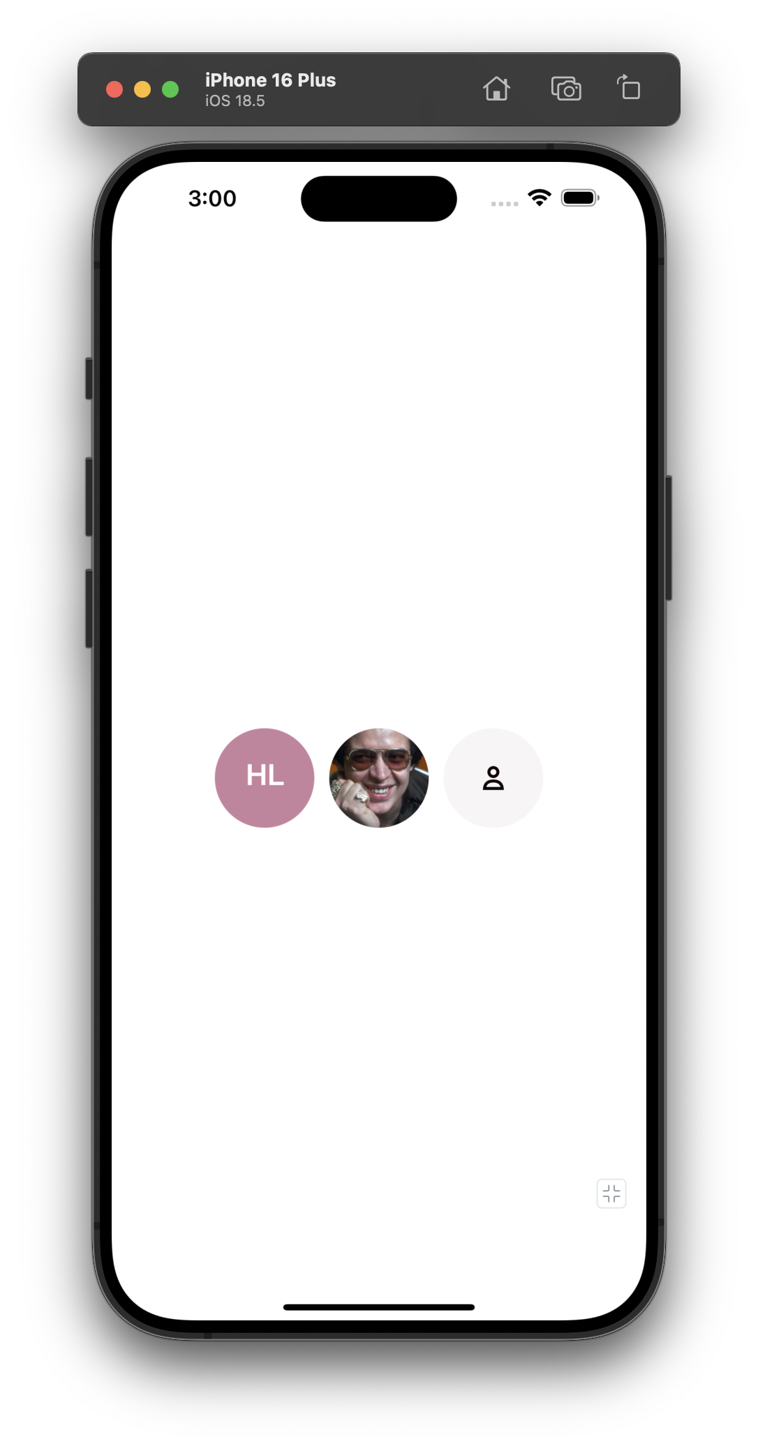 Screenshot of different treatments for Avatar